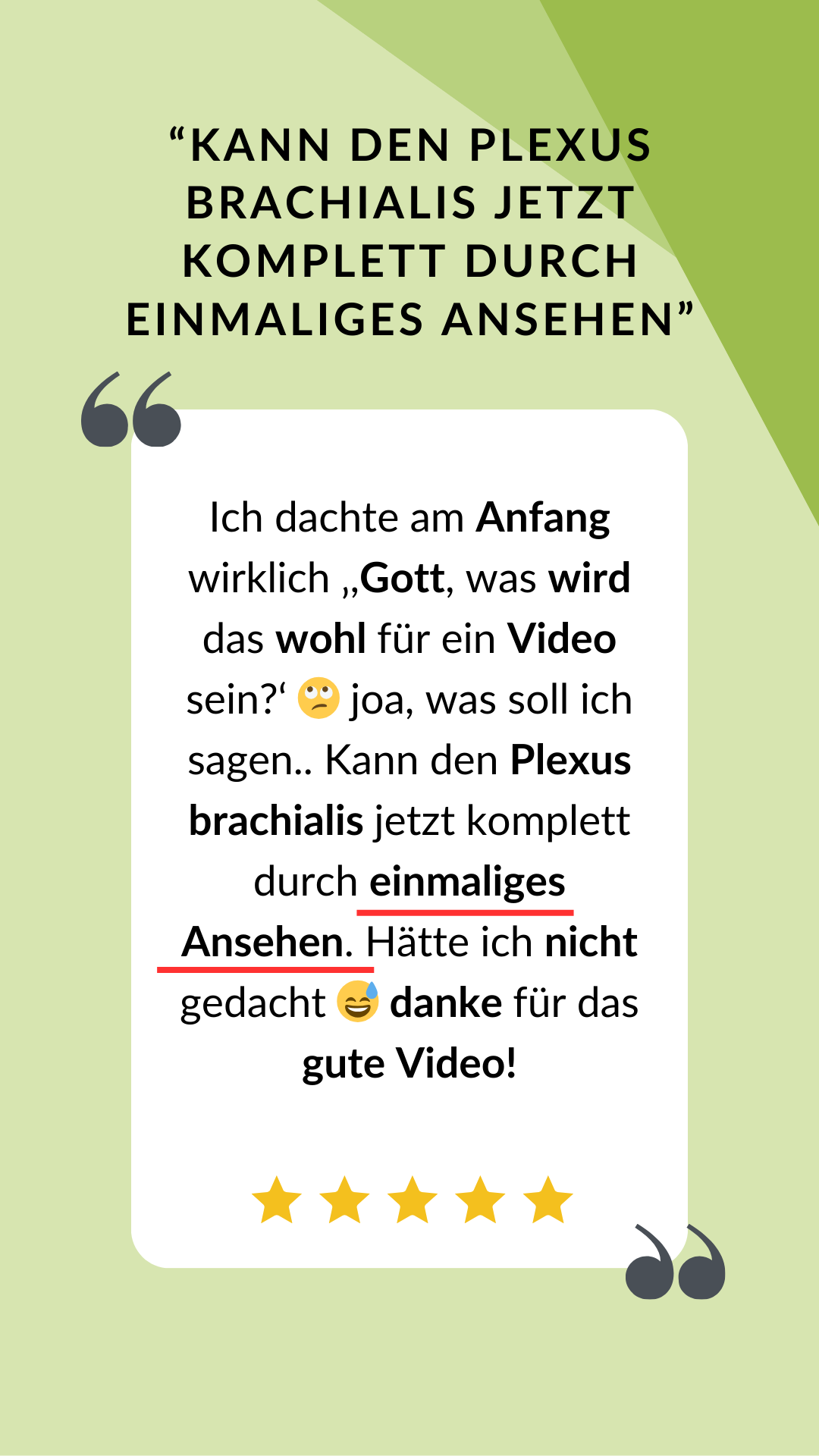 1x anschauen komisches video nicht gedacht plexus