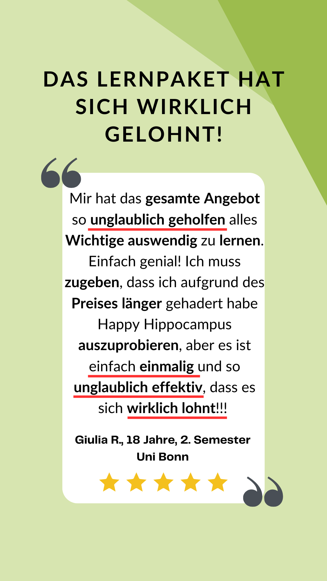 2 sehr gut_ mit namen usw. unglaublich geholfen gehadert einmalig so unglahcn effektiv lohnt sich wirklich