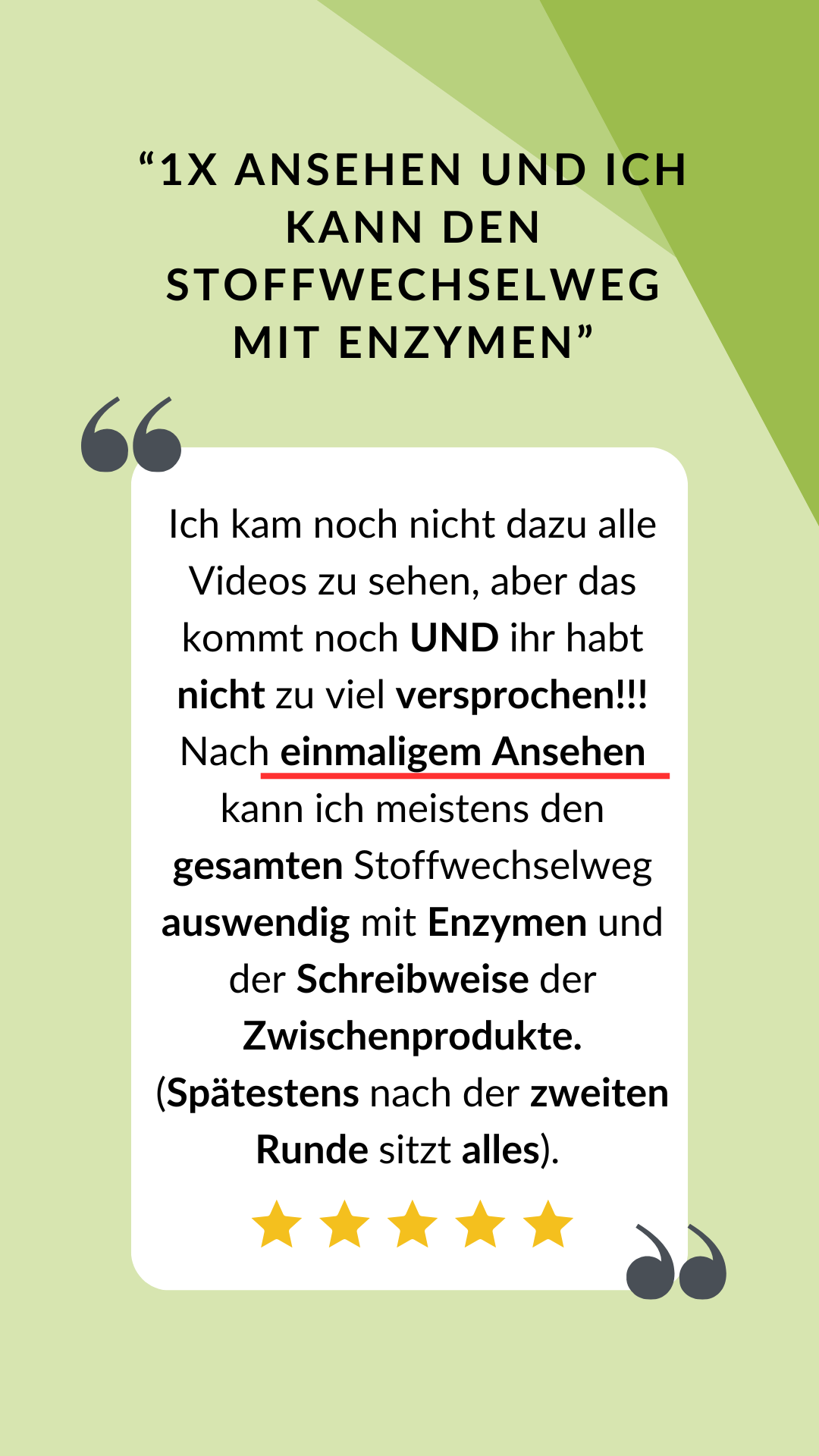 sehr gut 1x anschauen nicht zu viel versprochen gesamten stoffwecehlweg enzyme usw.
