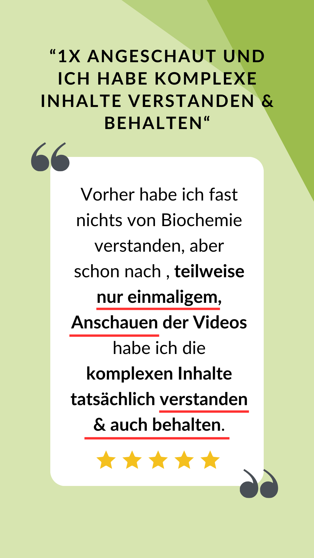 sehr gut1x anschauen schlecht in biochemie komplexe inhalte verstanden und behalten