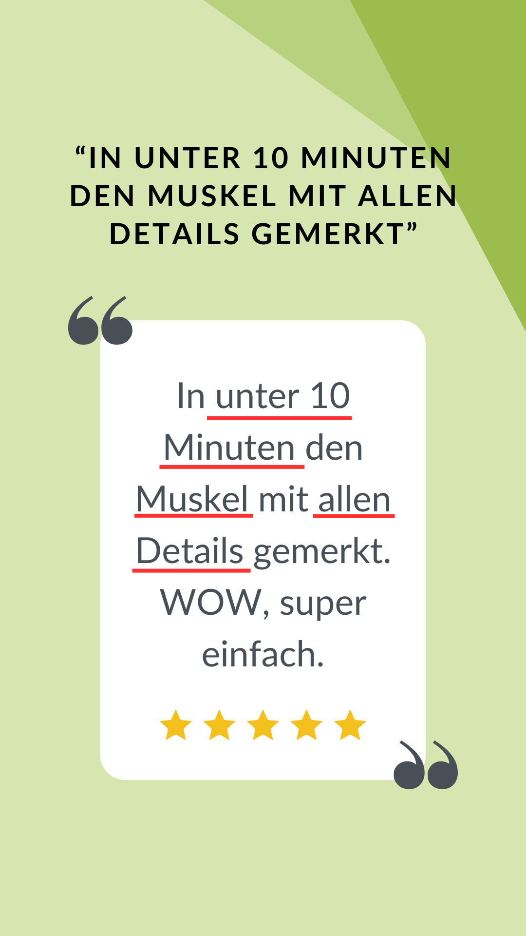 xxxMuskel in unter 10min gemerkt wow super